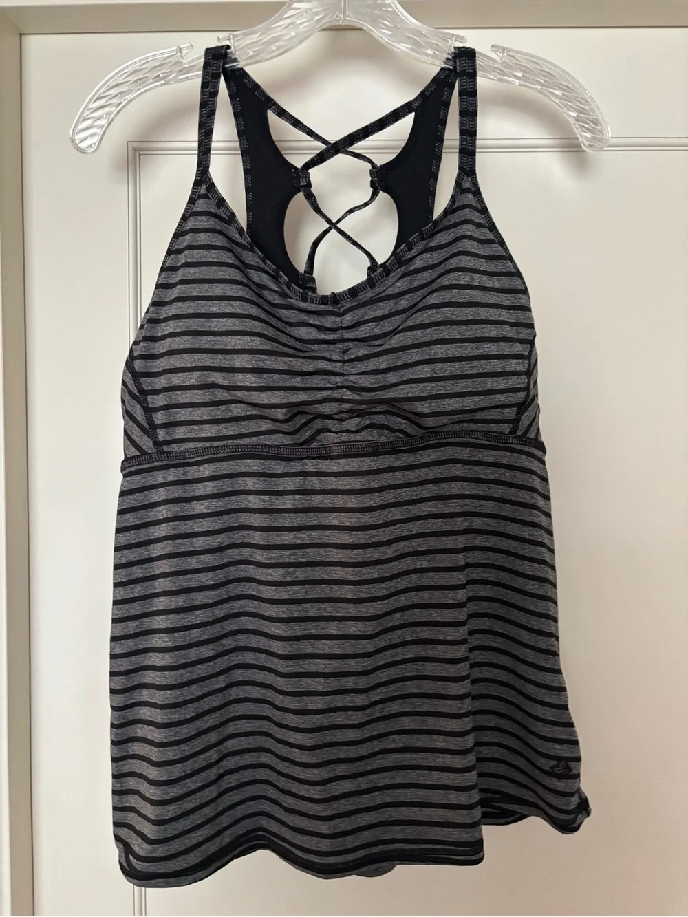 Prana Black and Gray Athletic Yoga Top - Picture 1 of 3